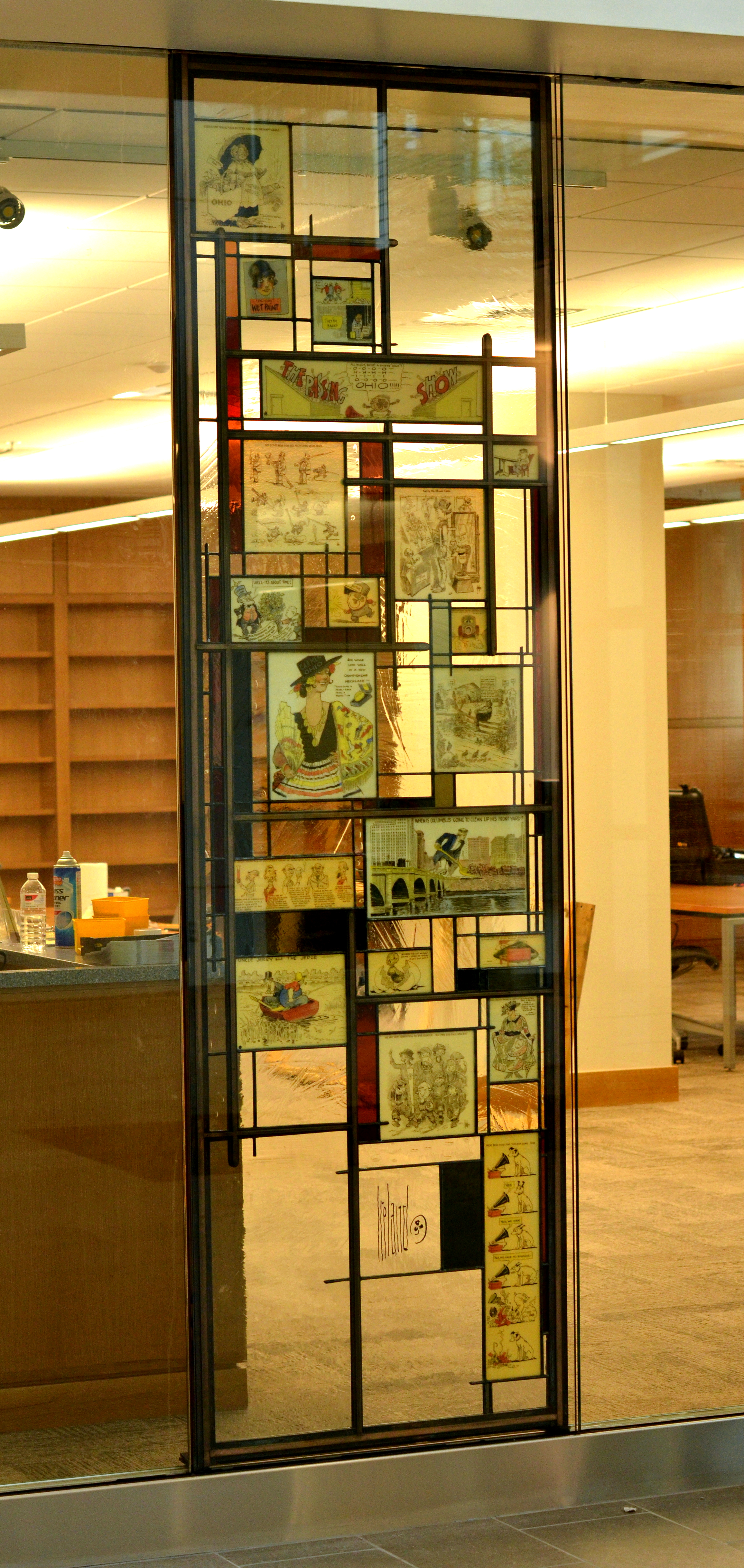 Billy Ireland Museum Stained Glass Reading Room