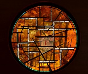 Contemporary Stained Glass Chalice Unitarian Universalist